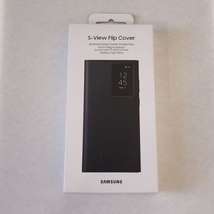 Samsung Galaxy S22 Ultra S-View Flip Cover, Protective Phone Case, Tap Control